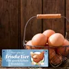 Frische Eier von glücklichen Hühnern Metallschild Produktbild-Vorschau 5