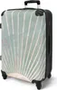 NoBoringSuitcases.com® Großer Koffer - Grün - Sonne - Gold Produktbild-Vorschau 2