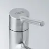 Close-up of a stainless steel faucet. Produktbild-Vorschau