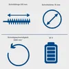Diagrams illustrating the specifications of a product. Anteprima dell’immagine prodotto