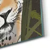 DEQORI Hybrid Leinwand Bild 30x30 cm 'Blick des Leoparden' Produktbild-Vorschau 5