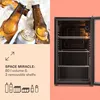 Klarstein XXL mini lednice se skleněnými dveřmi a LED Náhled obrázku produktu 5