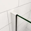 AICA U-form Duschkabine 100x185cm Pendeltür Schwingtür mit Produktbild-Vorschau 3