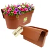 Geländerkasten Balkon mit Wasserspeicher Blumentopf Zaun Produktbild-Vorschau 1