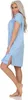 Damen Nachthemd Sleepshirt Nachtwäsche; Blau/L/40 Produktbild-Vorschau 3