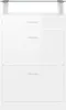 A white shoe cabinet with a glass top. Anteprima dell’immagine prodotto