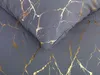 Mikrofaser Bettwäsche Metallic Effekt - Grau Gold - 135x200 Produktbild-Vorschau 3