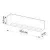 Kinkiet VEGA czarno-biały 1xE27x60W ceramika / gips Podgląd zdjęcia produktu 4