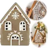 LS-LebenStil Teelichthaus Lichterhaus Nyhavn 15cm Braun Produktbild-Vorschau 1