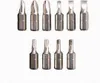 A set of screwdriver bits on a white background. Produktbild-Vorschau