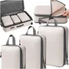 3x Kompressions Packwürfel Koffer Organizer Reisezubehör Produktbild-Vorschau 1