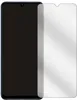 A clear screen protector is shown next to a smartphone. Produktbild-Vorschau