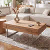 home24 Couchtisch - Eiche Nachbildung / Silber Produktbild-Vorschau 2