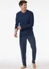 langer Schiesser Pyjama Admiralblau Produktbild-Vorschau 9