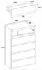 Kommode mit 5 Schubladen - Holz Sideboard 70x115x33,5 Produktbild-Vorschau 7
