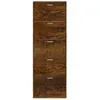 vidaXL Szafka na buty dąb wędzony 59x17x169 cm materiał Podgląd zdjęcia produktu 5