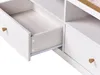 BELIANI TV Schrank Weiß / Braun Spanplatte 3 Schubladen Produktbild-Vorschau 9
