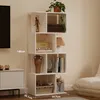 MODERNES GEOMETRISCHES ZICKZACK-REGAL – WEISS 140 cm Produktbild-Vorschau 3