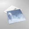 Bilder auf glas - Einteilig - Weiß Wolf Schnee - 70x70cm - Produktbild-Vorschau 2