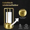 Bezdrátová skleněná stolní lampa LED - Kovová lampa s Náhled obrázku produktu 4