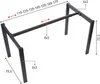 Stelaż ramowy stołu, biurka NY-132A/79 - długość regulowana Podgląd zdjęcia produktu 7