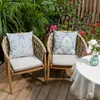 2er Set Kissenbezug 45x45 Dekokissen Kissenhülle Streifen Produktbild-Vorschau 2