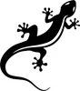 Hermann Schütz Aufkleber Gecko schwarz 110x95mm Produktbild-Vorschau 1