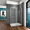 Duschkabine Schiebetür 120cm(Tür)x80cm(Seitenwand)xH.195cm Produktbild-Vorschau 2