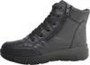 A black leather boot with laces and a side zipper, shown from the side against a white background. Anteprima dell’immagine prodotto