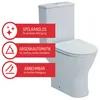 WC-Kombination Set Paros Tiefspüler ohne Spülrand weiß Produktbild-Vorschau 4