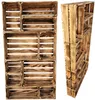 A set of wooden crates arranged in a display. Produktbild-Vorschau