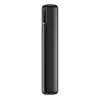 A side view of a black power bank on a white background. Produktbild-Vorschau