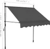 vidaXL Einziehbare Markise Handbetrieben mit LED 200 cm Produktbild-Vorschau 8
