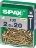SPAX Universalschrauben gelb vz VG 2,5x20 mm (100 St.) Produktbild-Vorschau 10