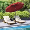 COSTWAY Sonnenschirm 300 cm, Gartenschirm mit Kurbel & Produktbild-Vorschau 2