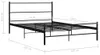 vidaXL Posteľný rošt čierny kov 160 × 200 cm Náhľad obrázku produktu 6