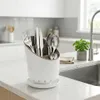 WELLHAUS Scolapiatti ovale 19x12 cm bianco-grigio Anteprima dell’immagine prodotto 9