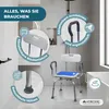Mobiclinic Drehbarer Duschstuhl 360º Duschhocker Badhocker Produktbild-Vorschau 6