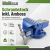 Schraubstock parallel 360° drehbar mit Amboss für Werkbank Produktbild-Vorschau 2