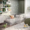 CADANI Teso Kinderbett 90x200 cm – Bodenbett & Laufgitter,  Produktbild-Vorschau 1