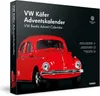 A box for a VW Beetle Advent Calendar, featuring a red VW Beetle car on the front. Produktbild-Vorschau
