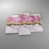 Bild auf Leinwand - Leinwandbild - 3 Teile - Rosa golden Produktbild-Vorschau 2