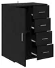 vidaXL Credenza look rovere nero 59 x 39 x 80 cm Materiale Anteprima dell’immagine prodotto 5