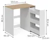 Wasmachinekast Vicco Viktor Wit/Artisanaal eiken 93.6 x Productafbeelding-voorbeeld 2