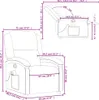 VidaXL 371785, Umelá koža, Šedá, Pena, 110 kg, 710 mm, 865 Náhľad obrázku produktu 7