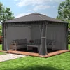 Gartenpavillon 4x4 m Stahldach Hardtop, 4 Seitenteile in Produktbild-Vorschau 2