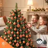 Sada 100 plastových vánočních ozdob ve tvaru koulí, Náhled obrázku produktu 3