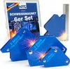 NTG Magnet Schweißwinkel Set: 6 Stück Schweißmagnet Produktbild-Vorschau 1