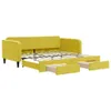 vidaXL Lit de jour extensible avec tiroirs jaune 100x200 cm Voir les images du produit 1