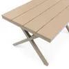 Gartentisch ISOLA, WPC Holzoptik, champagner – wetterfest Produktbild-Vorschau 4